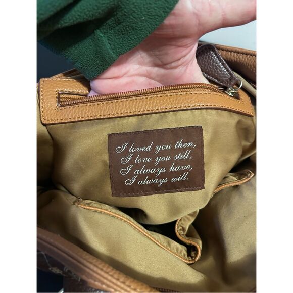 Danbury Mint Jose Hess Large Tote Handbag Purse I Love You - Picture 12 of 16